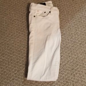 JCrew white toothpick jeans